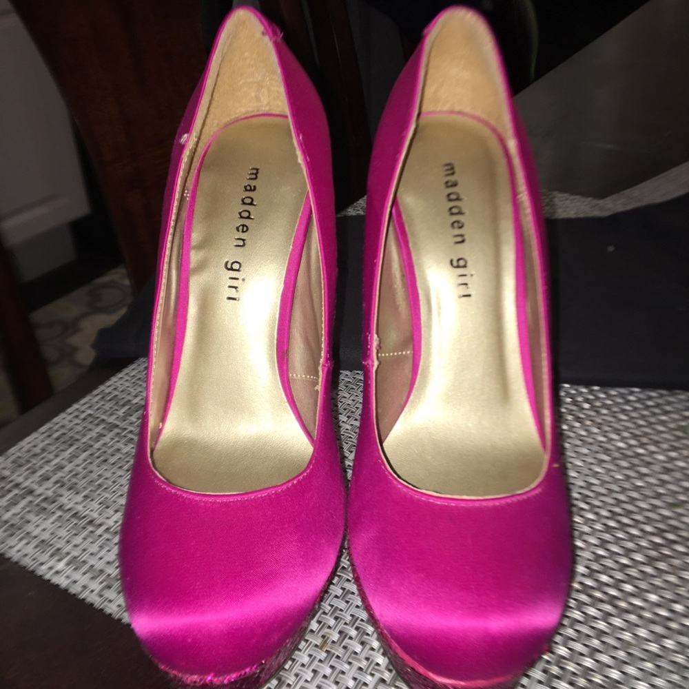 NEW Madden Girl “Torrie” Pink Platform Pump Size 7 - Picture 3 of 8